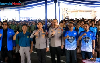 polres tegal gelar apel siaga dan grand final esports may day 2026
