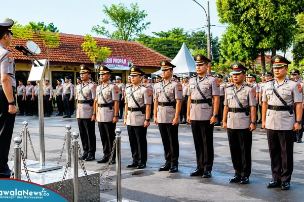 Polres Tegal Laksanakan Rotasi Jabatan, Perkuat Kinerja dan Pelayanan Publik