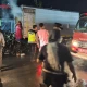 Jajaran Polsek Adiwerna Tangani Truk Paket Yang Kebakaran di Adiwerna