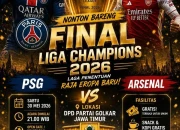 nobar final liga champions 2026 golkar jatim surabaya