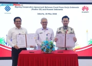 Penandatanganan MoU Kemnaker dan Huawei Indonesia untuk Pengembangan SDM Digital di Jakarta