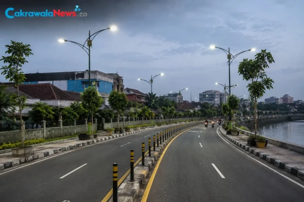 Usai Pengaspalan, Pemkot Surabaya Siapkan PJU, Taman hingga Pos Pantau di Kawasan Jalan Kali Tebu