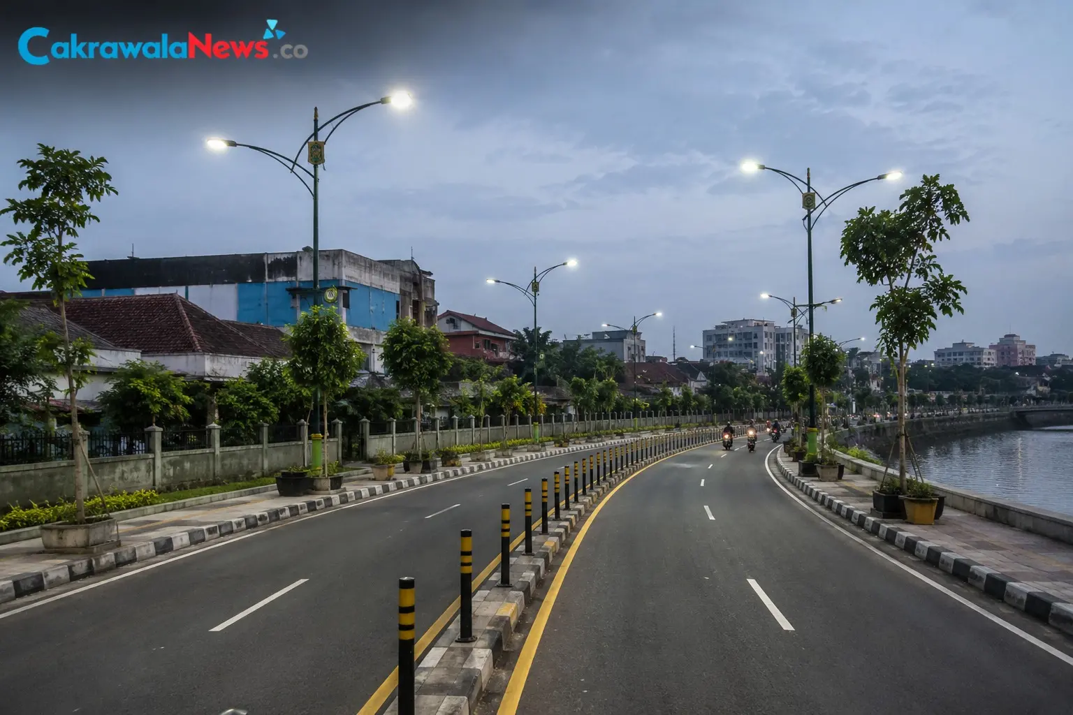 Ilustrasi : Penataan Jalan Kali Tebu Surabaya Usai Pengaspalan dan Pemasangan Fasilitas Pendukung