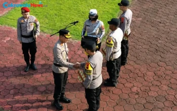 Polres Tegal Kota Beri Penghargaan Personel Berprestasi saat Harkitnas 2026