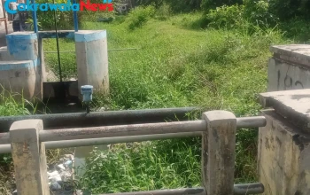 Warga Kepandean Soroti Tumpukan Sampah dan Rumput Liar di Aliran Kali Desa