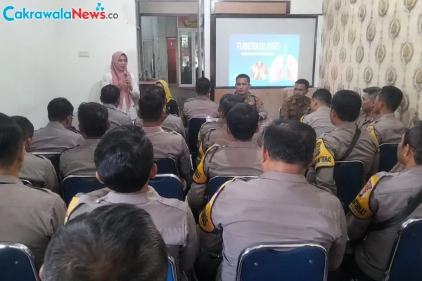 Dukung Eliminasi TBC, Polres Tegal Kota Libatkan Bhabinkamtibmas dalam Tracing Kasus