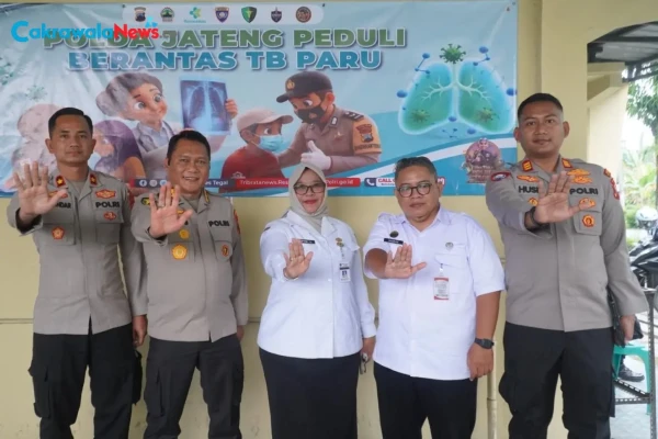 Bakti Kesehatan Polda Jateng, Bhabinkamtibmas Polres Tegal Diperkuat untuk Dukung Tracing TB Paru