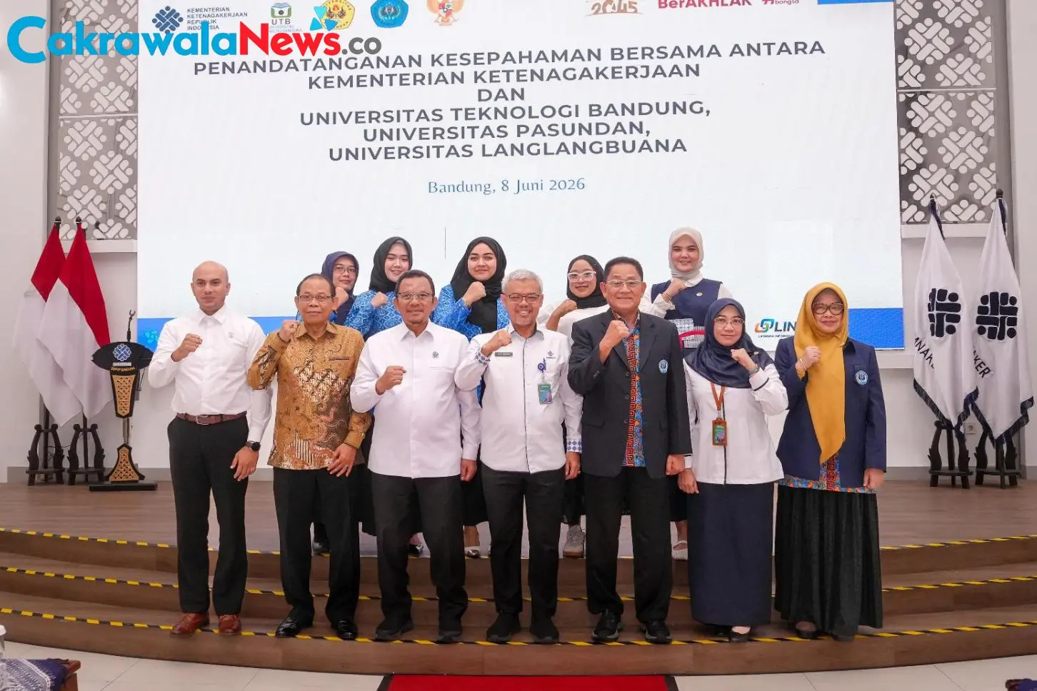Kemnaker Jalin Kerja Sama Dengan Tiga Perguruan Tinggi Bandung Untuk Pengembangan SDM dan Ketenagakerjaan Nasional