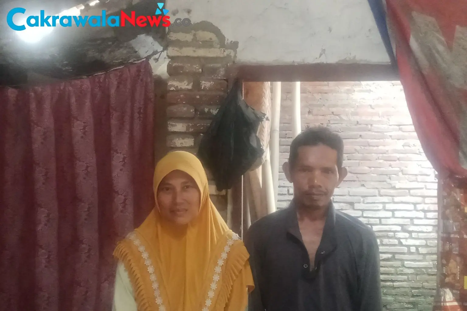 Kondisi Rumah Hadi Wibowo Pedagang Cilok Keliling di Desa Kepandean Tegal yang Memprihatinkan