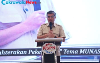 Menaker Yassierli Buka Rapimnas KSPN Bahas Standar Kerja Layak Era Digital 2026