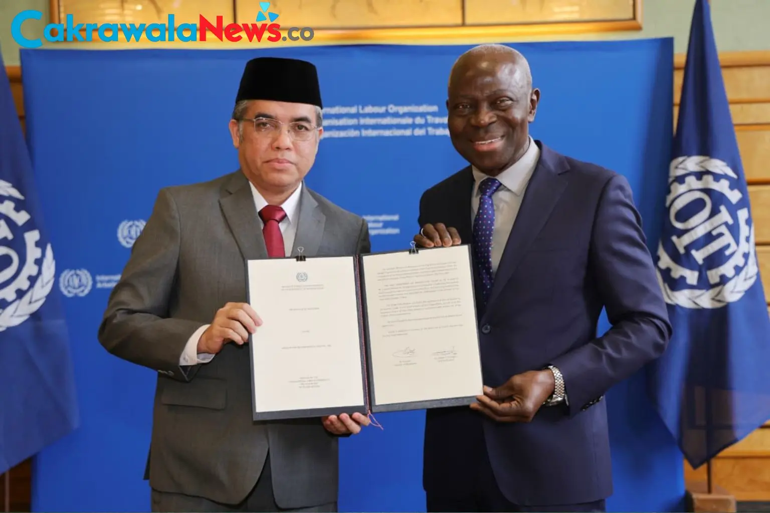 Menaker Yassierli Serahkan Instrumen Ratifikasi Konvensi ILO 188 untuk Perkuat Perlindungan Awak Kapal Perikanan