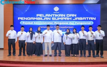 Pelantikan 10 Pejabat Baru Kemnaker, Menaker Yassierli Tekankan Penguatan K3 dan Integritas Birokrasi