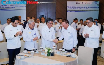 Penandatanganan MoU Kemnaker dan Pertamina untuk Pengembangan SDM dan Vokasi K3