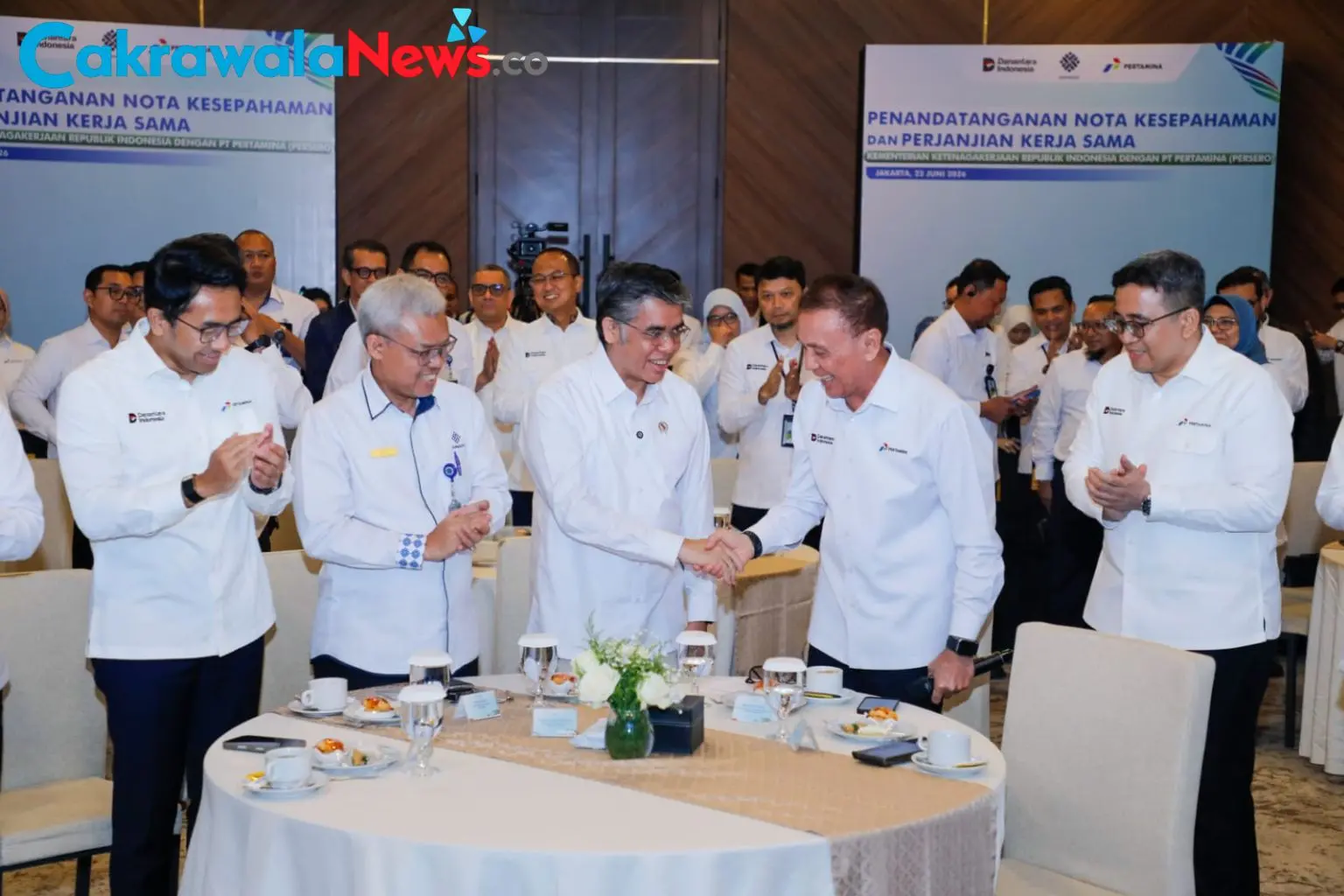 Penandatanganan MoU Kemnaker dan Pertamina untuk Pengembangan SDM dan Vokasi K3