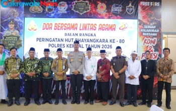 Polres Kendal Gelar Doa Bersama Lintas Agama Peringati HUT Bhayangkara ke 80