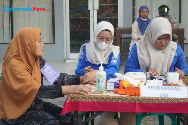 Bakti Kesehatan Dalam Rangkaian Hari Bhayangkara Ke-80, Polres Hadirkan Layanan Cek Kesehatan Gratis Di CFD Slawi