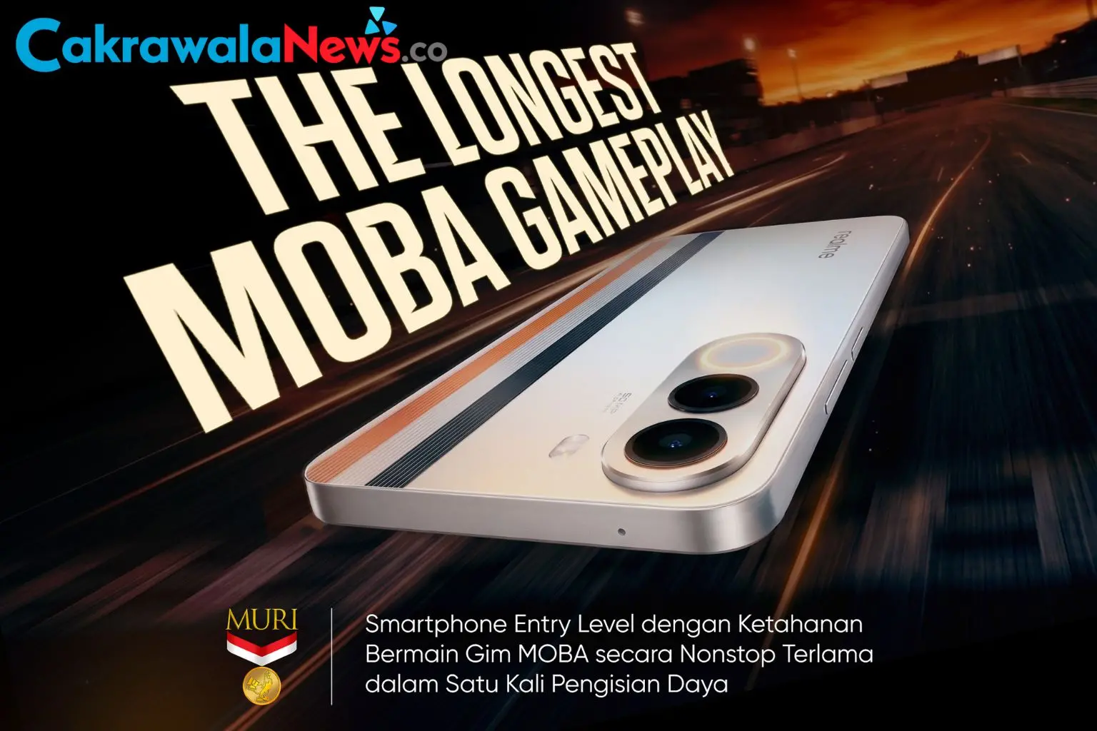 Realme P4x yang terbukti 10 jam awet tanpa perlu mengisi daya.