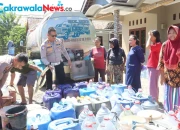 Bantuan Air Bersih Polres Tegal Bawa Harapan Bagi Warga Terdampak Kekeringan di Kabupaten Tegal