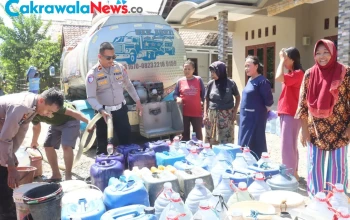 Bantuan Air Bersih Polres Tegal Bawa Harapan Bagi Warga Terdampak Kekeringan di Kabupaten Tegal
