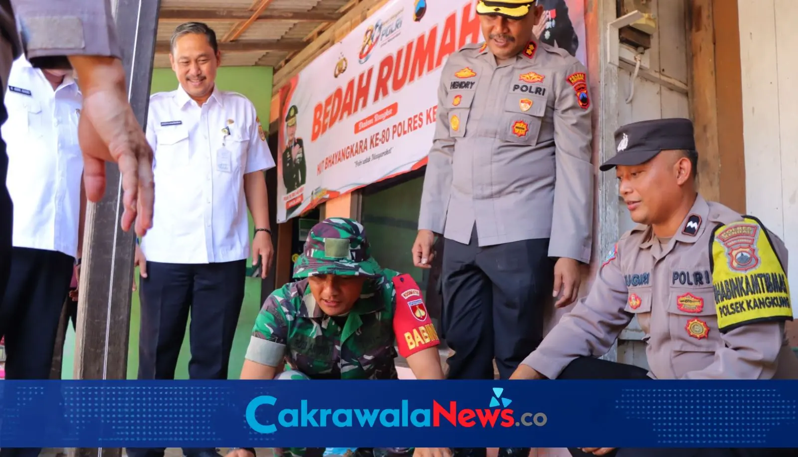 Kapolres Kendal Resmikan Program Bedah Rumah Bersama Baznas dan Disperkim