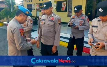 Kasi Propam Polres Tegal Pimpin Operasi Gaktibplin di Polsek Dukuhturi