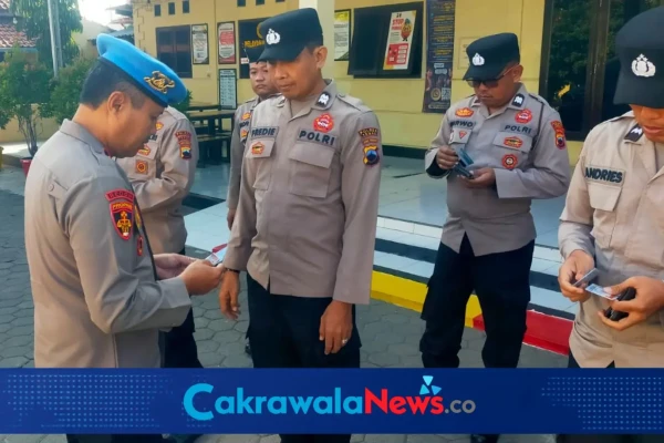  Kasi Propam Polres Tegal Ipda M. Ervin Rochman Pimpin Operasi Gaktibplin Polsek Dukuhturi