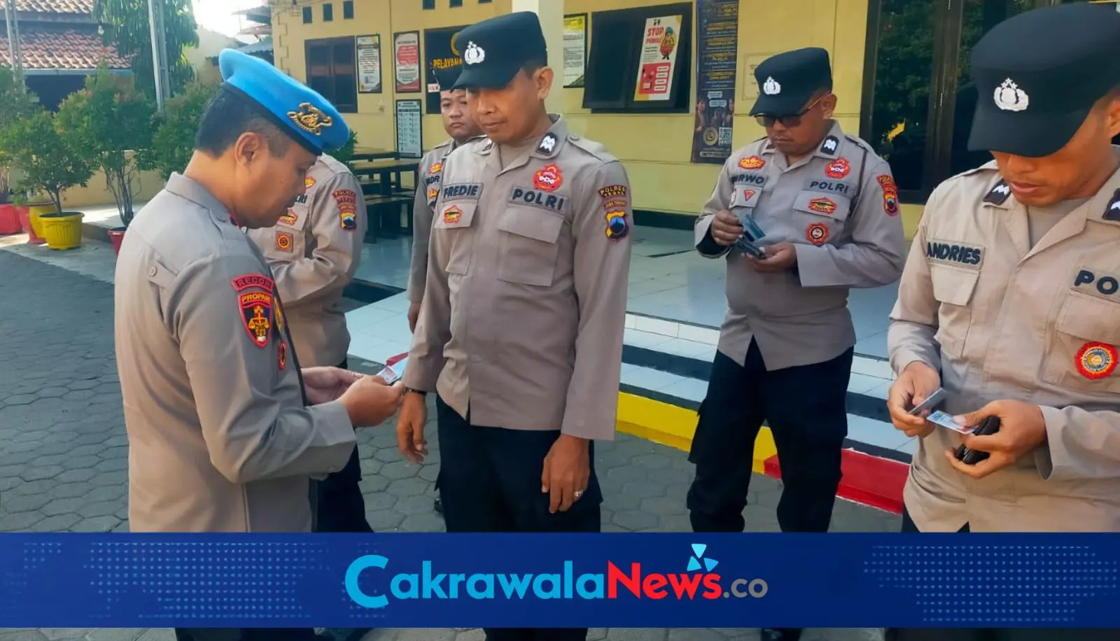 Kasi Propam Polres Tegal Pimpin Operasi Gaktibplin di Polsek Dukuhturi