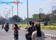 Kawasan Kali Tebu di Jalan Raya Dukuh Bulak Benteng II, Surabaya.