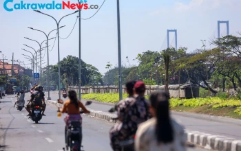 Kawasan Kali Tebu di Jalan Raya Dukuh Bulak Benteng II, Surabaya.
