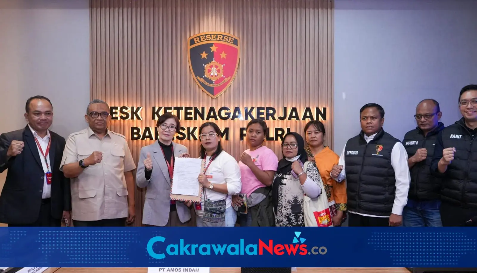 Kemnaker dan Desk Ketenagakerjaan Polri Berhasil Mediasi PHK PT Amos Indah Indonesia