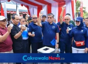 Menteri Ketenagakerjaan Yassierli membuka Pekan Olahraga dalam rangka HUT ke-79 Kementerian Ketenagakerjaan di Jakarta