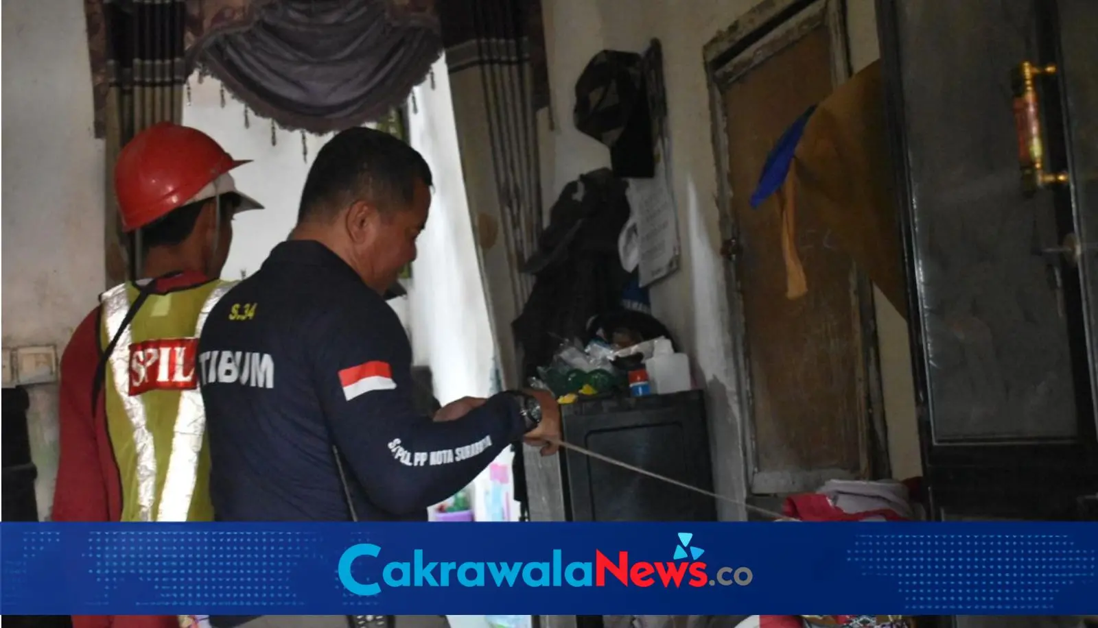 Penandaan bangunan yang di Sungai Kalianak.