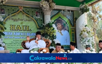 Pengamanan Pengajian Umum Haul Mbah Adipati Bojong di Desa Sumbarang Kabupaten Tegal.