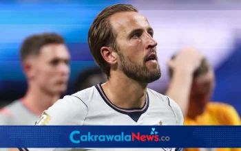 Striker asal Inggris Harry Kane.