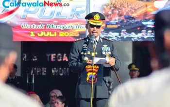 Upacara Hari Bhayangkara Ke 80 Polres Tegal Kota Teguhkan Komitmen Pengabdian Untuk Masyarakat