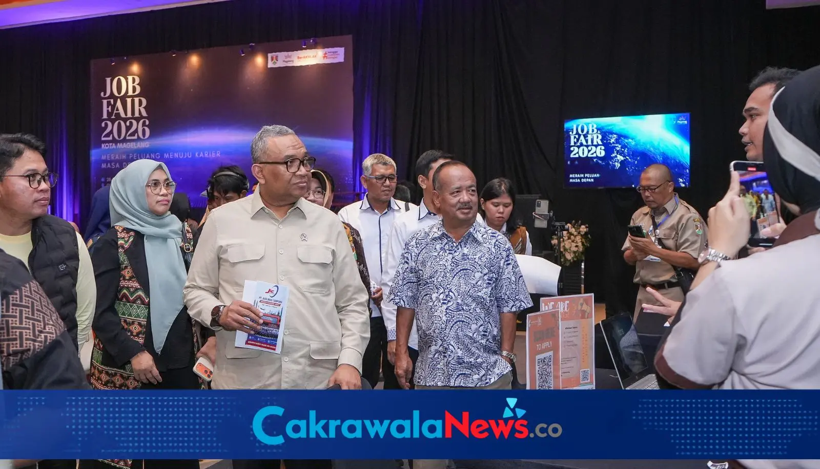 Wakil Menteri Ketenagakerjaan Afriansyah Noor membuka Pameran Kesempatan Kerja atau Job Fair Kota Magelang Tahun 2026