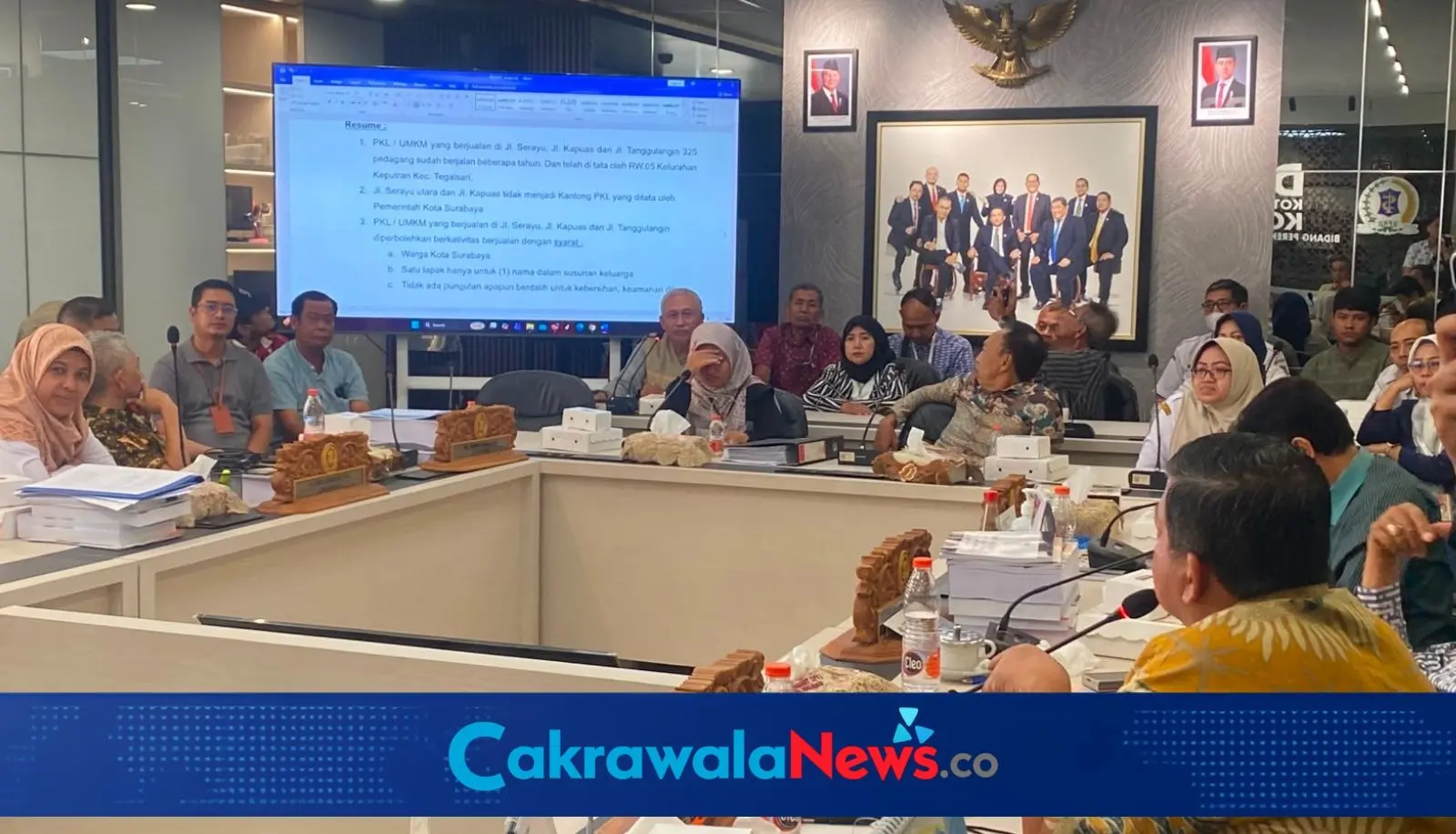 Hearing Komisi B soal pedagang Taman Bungkul Surabaya