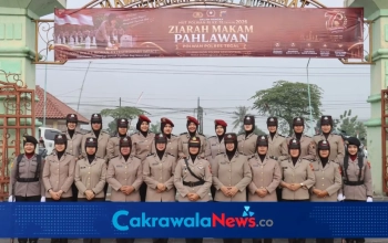 Kasat Lantas Polres Tegal Pimpin Ziarah Makam Pahlawan Hari Jadi Polwan ke 78 Tahun 2026
