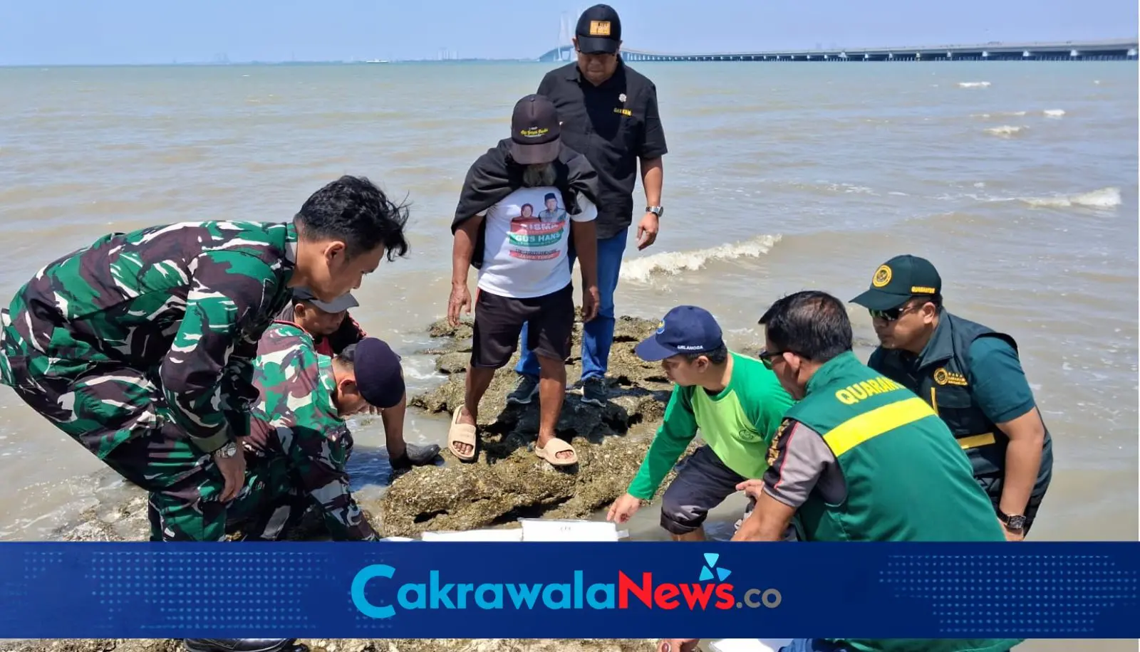 Pelepasan benih lobster yang berhasil digagalkan oleh Karantina Jatim.