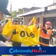 Personel Polsek Dukuhturi bersama petugas pemadam kebakaran melakukan penanganan kebakaran rumah di Desa Pekauman Kulon Kecamatan Dukuhturi Kabupaten Tegal