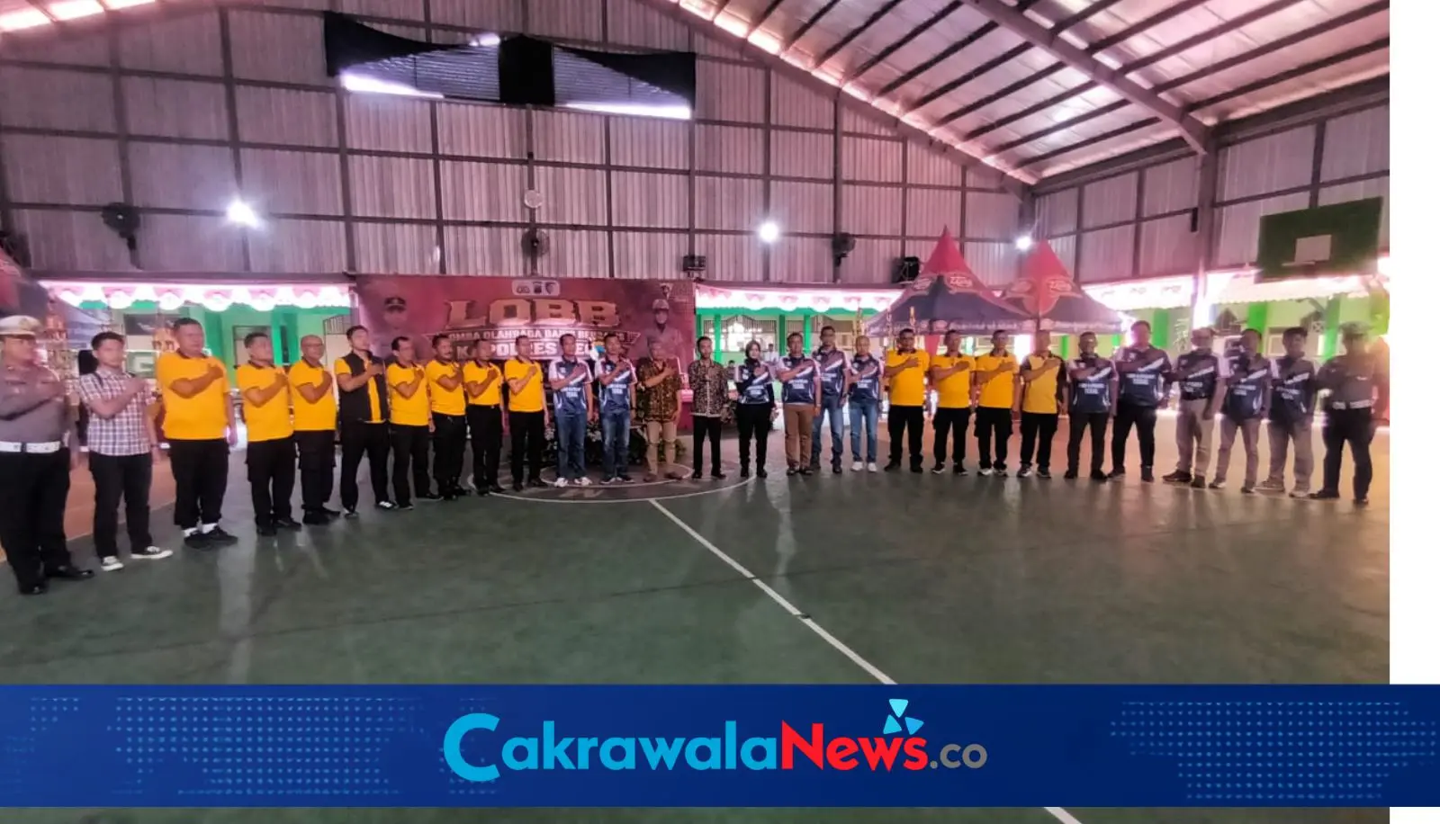 Polres Tegal Buka Lomba Baris Berbaris Hari Lalu Lintas Bhayangkara ke 71
