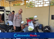  Polres Tegal Rutin Lakukan Perawatan Kendaraan Dinas