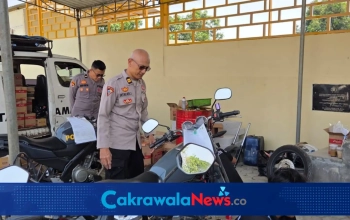 Polres Tegal Rutin Lakukan Perawatan Kendaraan Dinas
