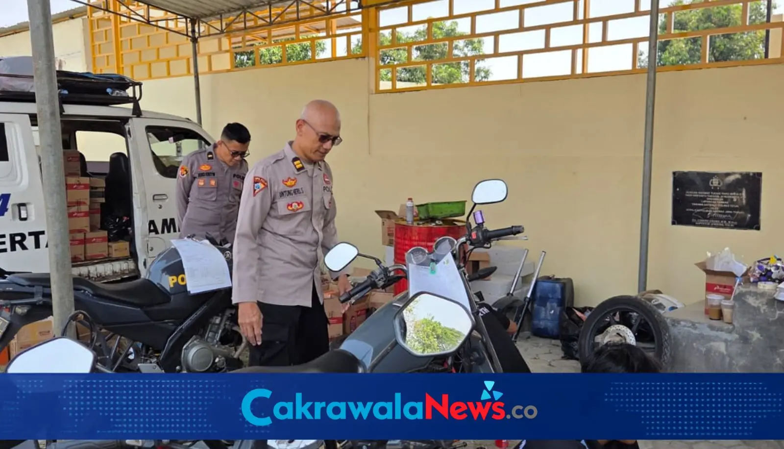 Polres Tegal Rutin Lakukan Perawatan Kendaraan Dinas