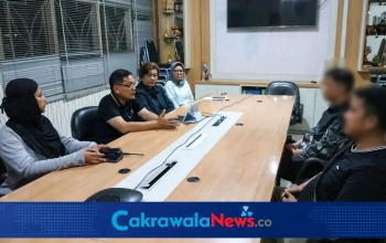 Press Konfrense soal Oknum Dishub Surabaya melakukan penipuan loker.
