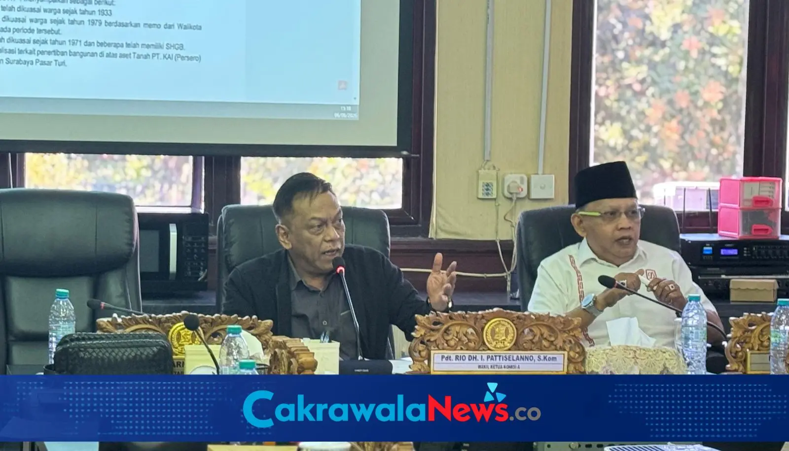 RDP soal Lahan Pasar Turi dengan KAI Daop 8 digelar di Gedung DPRD Surabaya.