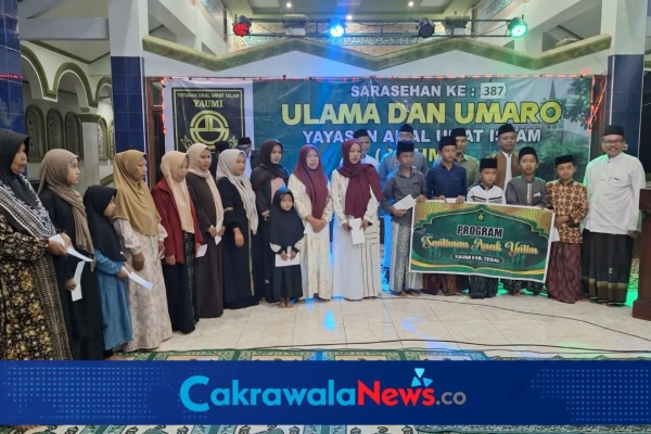 Sarasehan YAUMI ke-387 di Jatinegara, Bupati Tegal Ajak Masyarakat Perkuat Gotong Royong dan Kepedulian Sosial