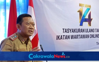 Sekda Kota Tegal Agus Dwi Sulistyantono Sampaikan Ucapan Selamat HUT Ke 14 IWO