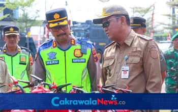 Tim Gabungan Polres Tegal Kota Siaga Antisipasi Kebakaran Lahan Musim Kemarau
