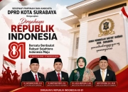 Segenap Pimpinan dan Anggota DPRD Kota Surabaya Mengucapkan Dirgahayu Republik Indonesia Ke 81
